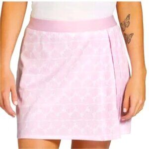 Lady Hagen Side Pleat Golf Skort Womens XS Pink Seashells Poly Blend Athleisure